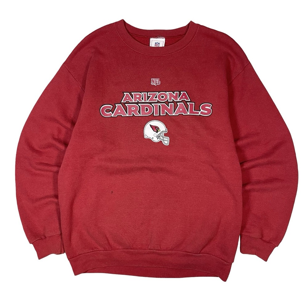 Vtg Arizona Cardinals Sweatshirt Mens M NFL Pullover‎ Crewneck Red Logo Football